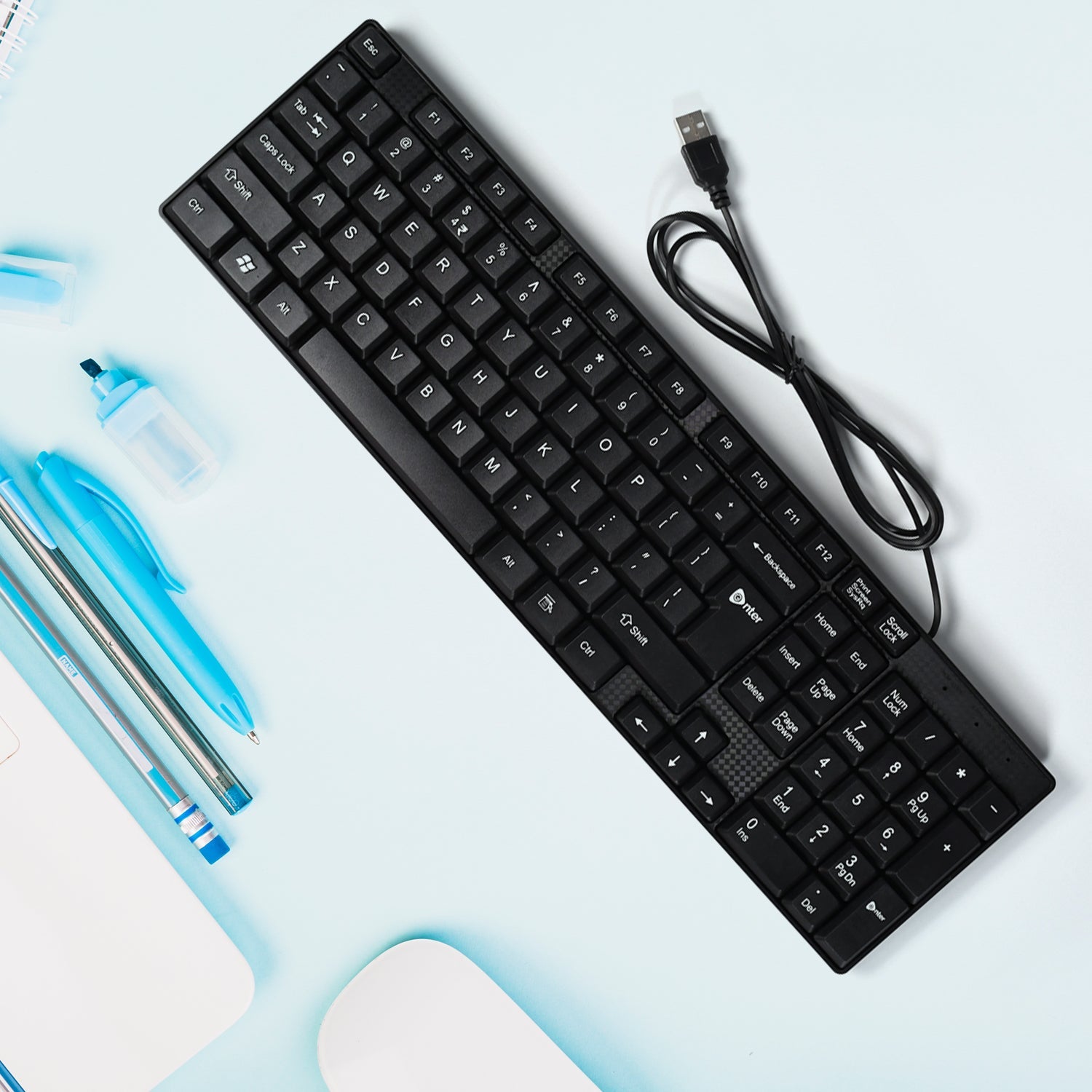 7328 Wired USB 102 Keys, Ergonomic Portable Typewriter Keyboard for Home Office, Plug and Play DeoDap 7328 Wired USB 102 Keys, Ergonomic Portable Typewriter Keyboard for Home Office, Plug and Play DeoDap